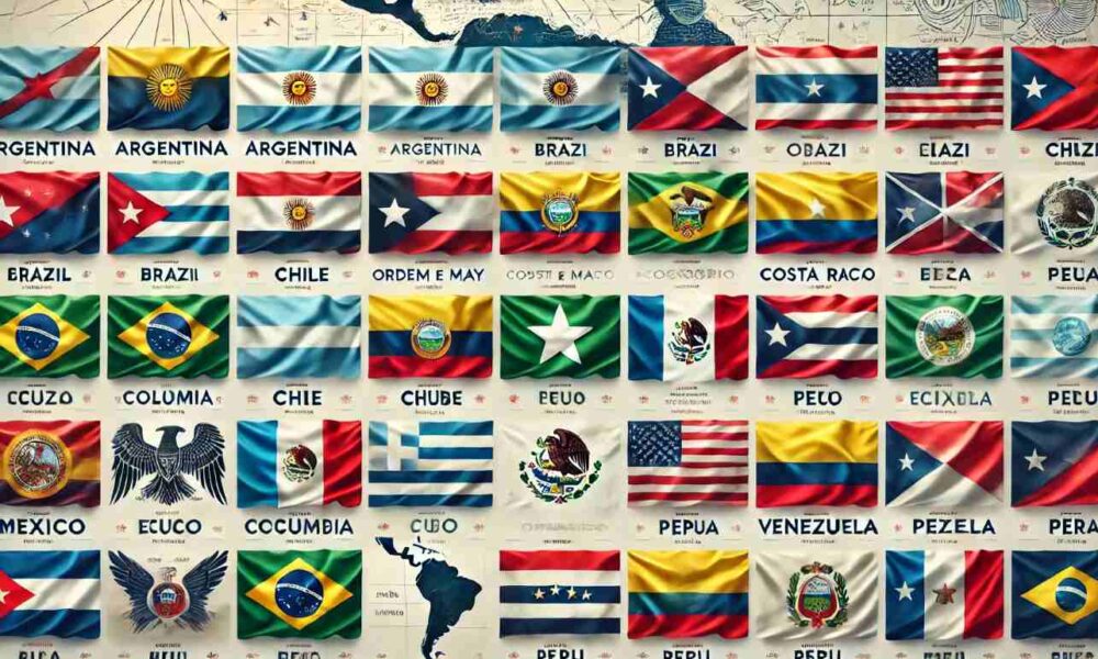 Latin America Flags